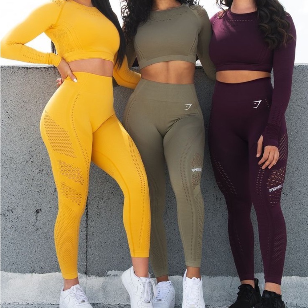 Gym shark yellow leggins